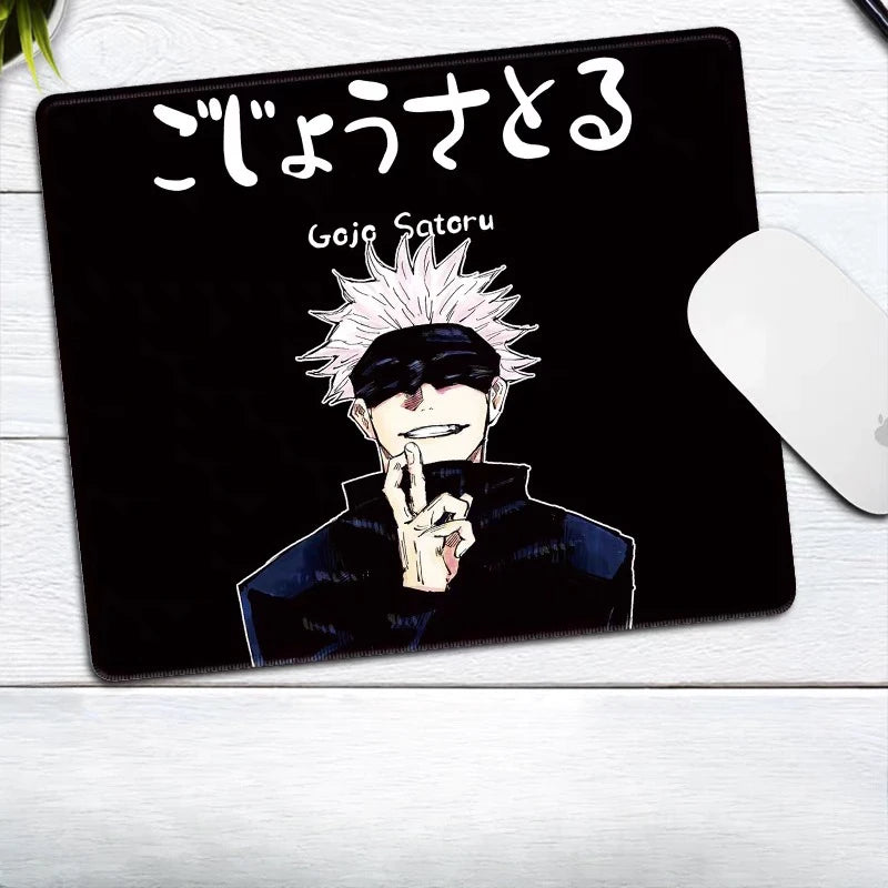 Premium Anime Jujutsu Kaisen Gojo Satoru Leather Mouse Pad Ryomen Sukuna Fushiguro Megumi E-sports Table Mat Small Keyboard Pad