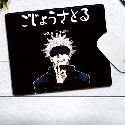 Premium Anime Jujutsu Kaisen Gojo Satoru Leather Mouse Pad Ryomen Sukuna Fushiguro Megumi E-sports Table Mat Small Keyboard Pad
