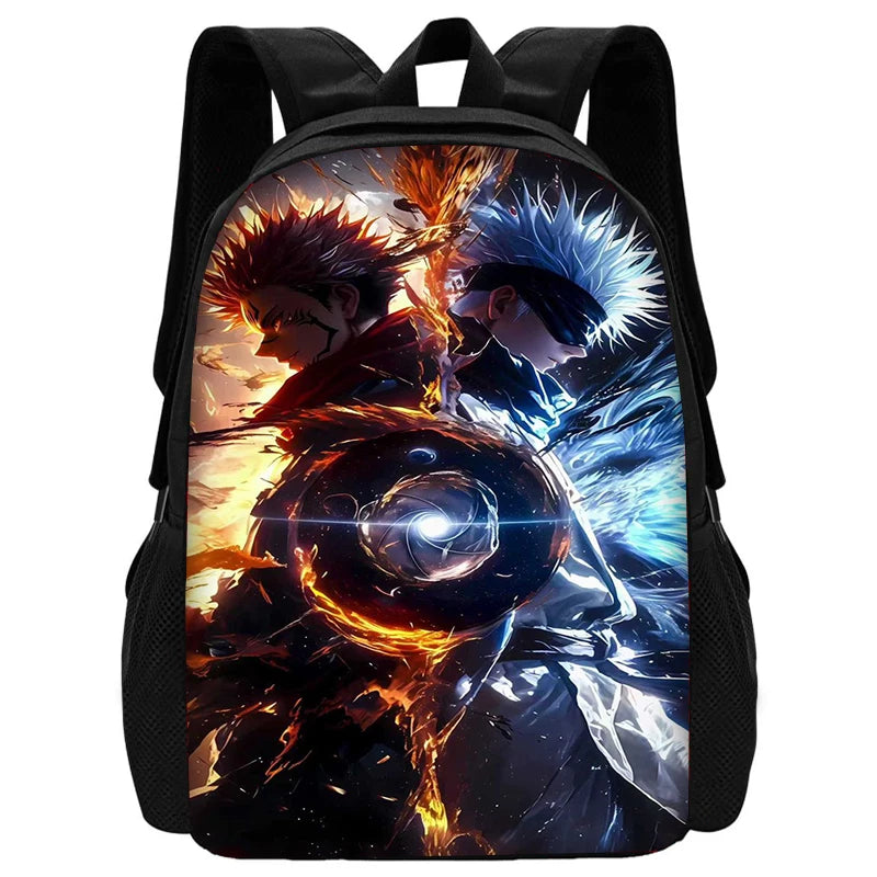 Ensemble de sacs à dos d'école Jujutsu Kaisen Satoru Gojo pour enfants, avec sac à bandoulière, sacs à crayons, sacs d'école pour garçons et filles, meilleur cadeau