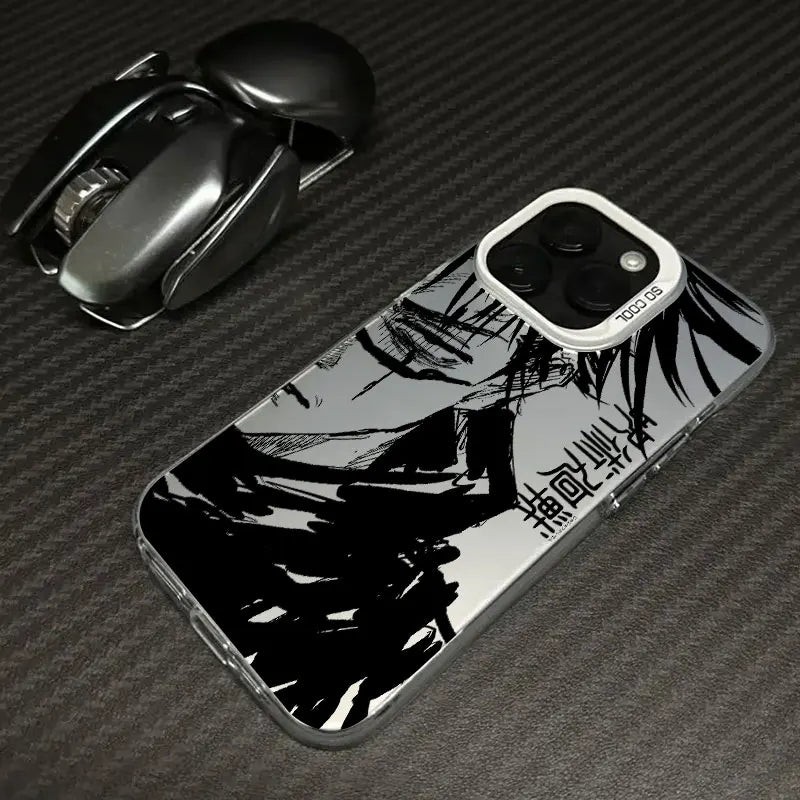 Coque antichoc Anime pour iPhone 16e, 16, 14, 15, 13, 11 Pro Max, Jujutsu Kaisen Choso ART, 15 Plus, 12 Mini, 16e 