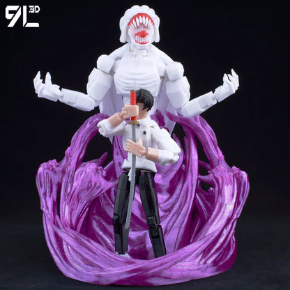 9L3D Mahoraga & Gojo Satoru 3D Printed Figures Set Jujutsu Kaisen Anime Multi-Jointed Poseable Model Collectible Toys Gift - Jujutsu Kaisen Merch - Free Shipping Buy Now
