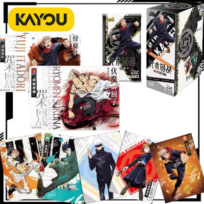 KAYOU Jujutsu Kaisen High School Sorcerer Collection Card Series 1 Cartoon Satoru Gojo Card Anime Merchandise Holiday Gift