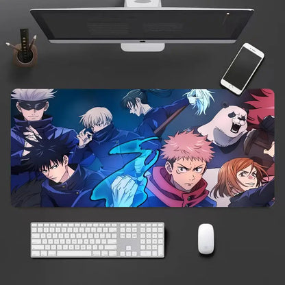 Anime Jujutsu Kaisen Mouse Pad Large keyboard Mouse Desk Pad Non-Slip Rubber Gaming Mouse Pad Laptop Mouse Carpet HYBXXC