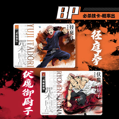KAYOU Genuine Jujutsu Kaisen Card College Articles Warlock Collection Card Itadori Yuji Gojo Satoru BP Card Peripheral Toy Gift