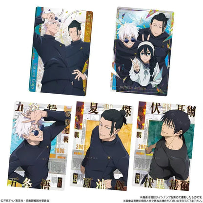 New Jujutsu Kaisen Season 2 Bandai Weihua Card Gojo Satoru Anime Character Games Trendy Play Collection Card Kids Toys and Gifts