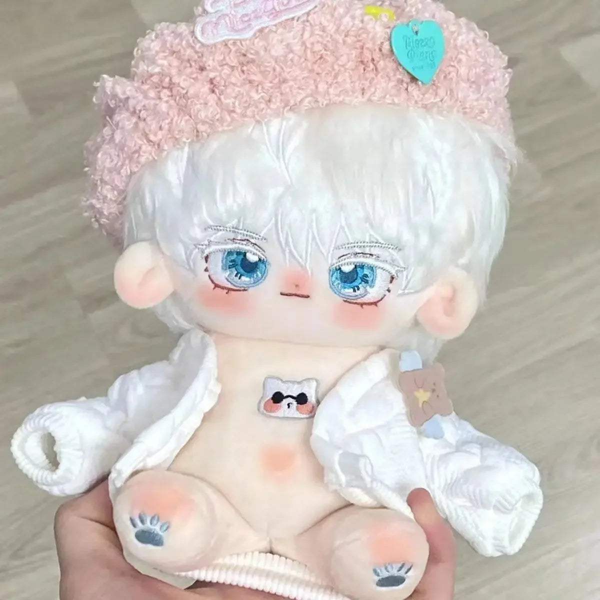 20cm Jujutsu Kaisen Satoru Gojou Dress-up Doll Anime Peripheral Stuffed Plush Doll Cartoon Cotton Doll Children Adults Cute Toys - Jujutsu Kaisen Merch - Free Shipping Buy Now