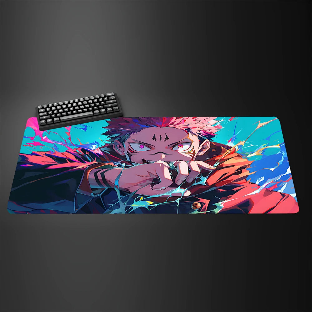 Hot Large Anime Jujutsu Kaisen 40x90CM Mouse Pad Ryomen Sukuna MousePad Satoru Gojo Computer Gaming laptop Accessories Desk Mat