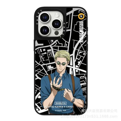 Coque de téléphone portable Jujutsu Kaisen, cadeau d'anniversaire, compatible avec iPhone 16 Pro Max, matériau miroir Apple, anti-chute