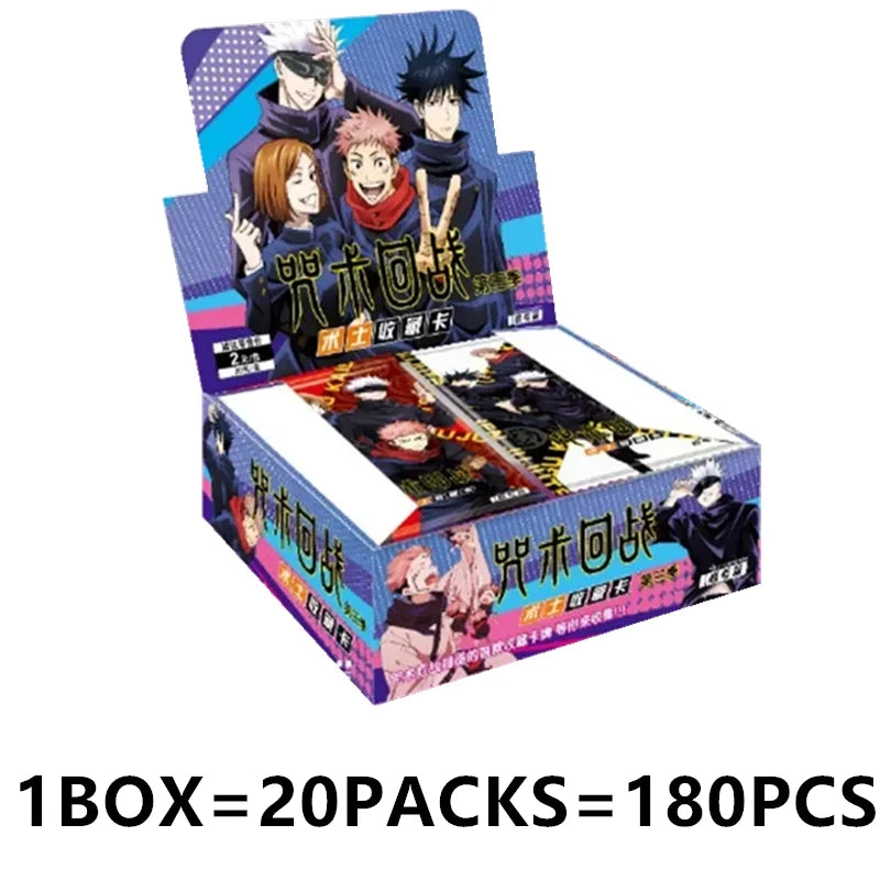 Genuine Jujutsu Kaisen Card Warlock Cards Gojo Satoru Fushiguro Megumi Itadori Yuji Cards Anime Peripheral Collection Cards Toy