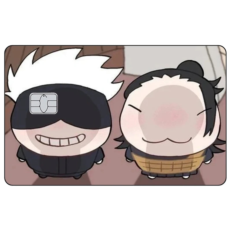 Jujutsu Kaisen Credit Card Skin Sticker Gojo Satoru Stickers for VISA JCB Mastercard and Other IC Bank Card Decoration Protect