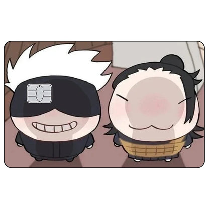 Jujutsu Kaisen Credit Card Skin Sticker Gojo Satoru Stickers for VISA JCB Mastercard and Other IC Bank Card Decoration Protect