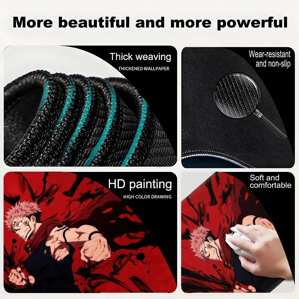 Hot Anime Jujutsu Kaisen Large Mouse Pad Ryomen Sukuna MousePads Computer Gaming Peripheral Accessori