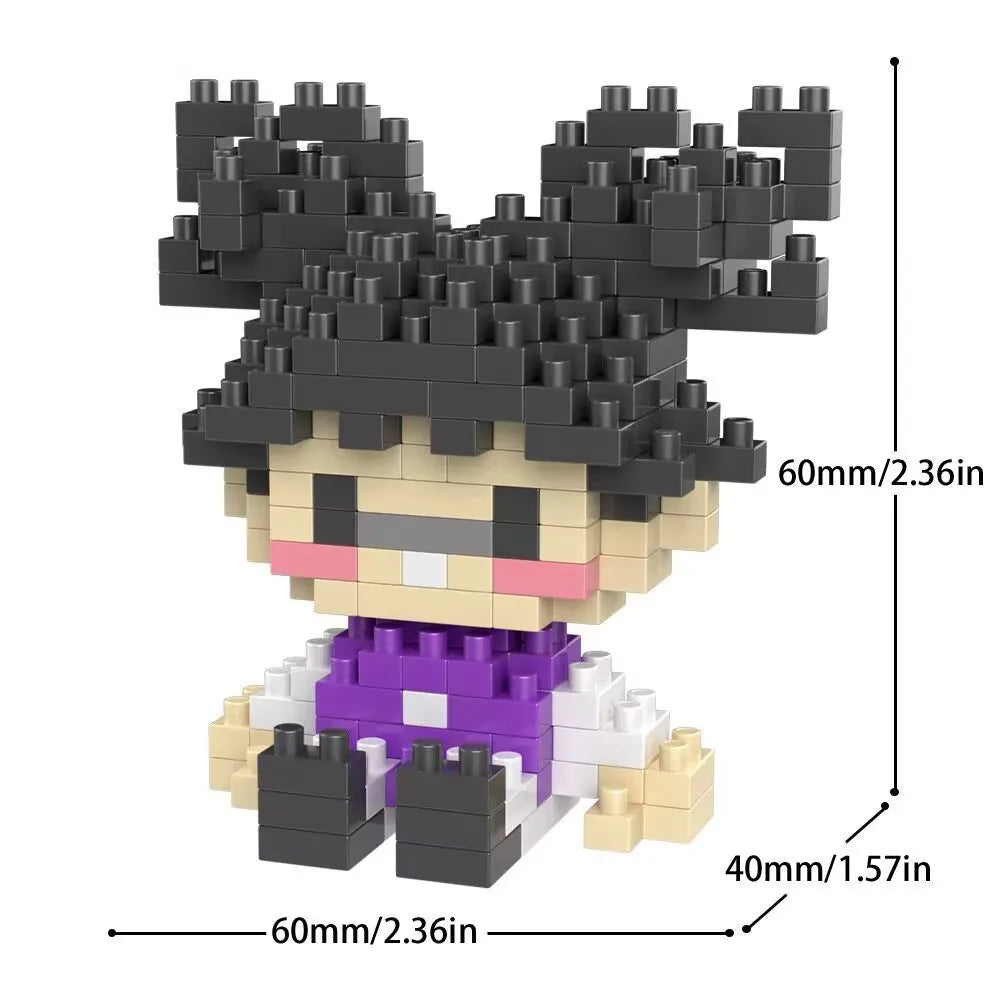 JX – Mini figurine Jujutsu, Micro bloc de construction, Kaisen Anmie, périphériques Gojo Satoru, bricolage, Statue d'épissure, poupée Fushiguro Megumi