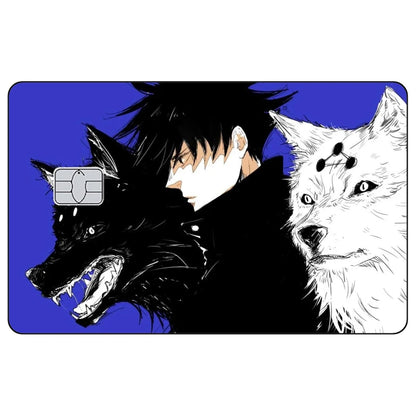 Jujutsu Kaisen Credit Card Skin Sticker Gojo Satoru Stickers for VISA JCB Mastercard and Other IC Bank Card Decoration Protect