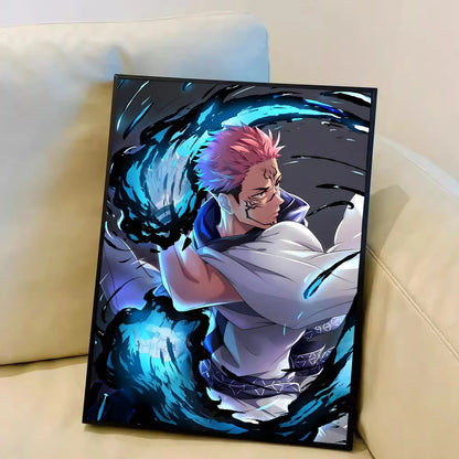 Japan Anime Jujutsu Kaisen Ryomen Sukuna Anime Posters Sticky Decoracion Painting Wall Art White Kraft Paper Wall Decor