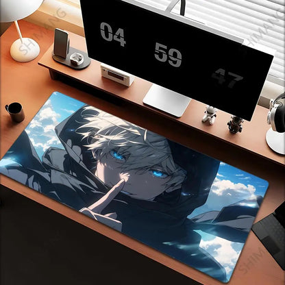 Anime Jujutsu Kaisen Mouse Pad Gojo Satoru Large Gaming Mousepad Gamer Company Keyboard Mouse Mats Computer Desk Mat Big Carpet