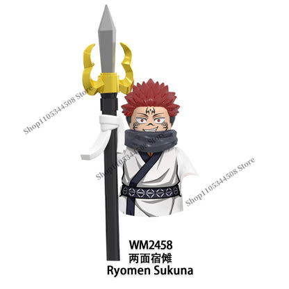 Jujutsu Kaisen MINI Puzzle Brick toys Makora Gojo Satoru Rogo Ryomen Sukuna Kugisaki Nobara Building Blocks Collection Gift