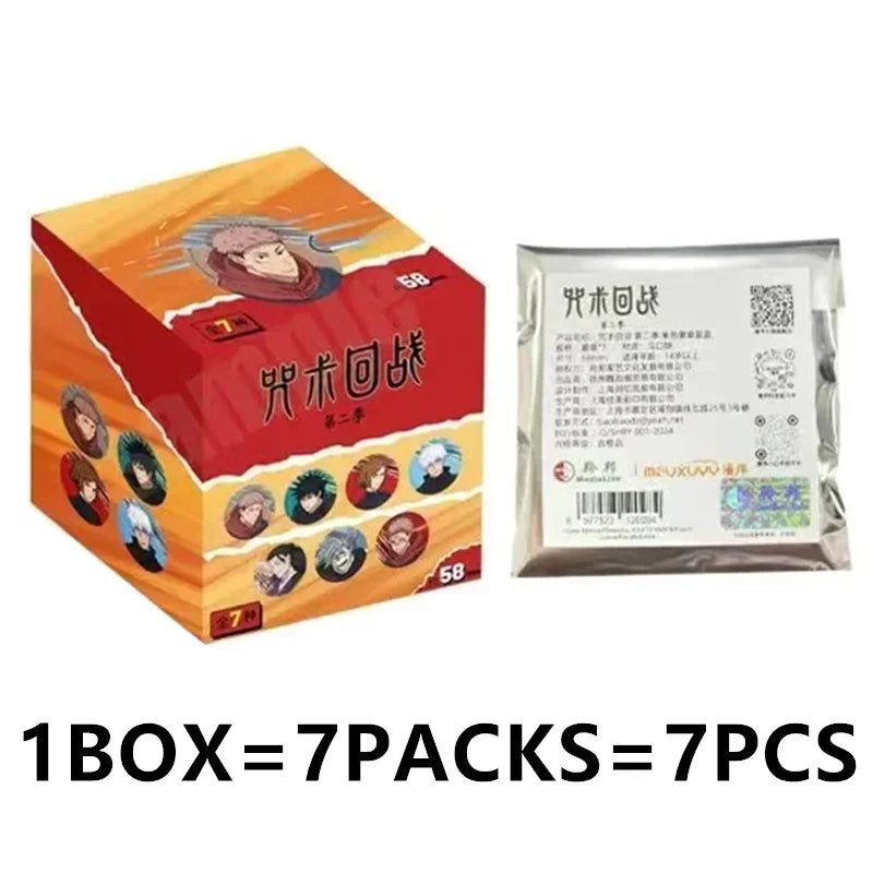 Genuine Jujutsu Kaisen Card Warlock Cards Gojo Satoru Fushiguro Megumi Itadori Yuji Cards Anime Peripheral Collection Cards Toy