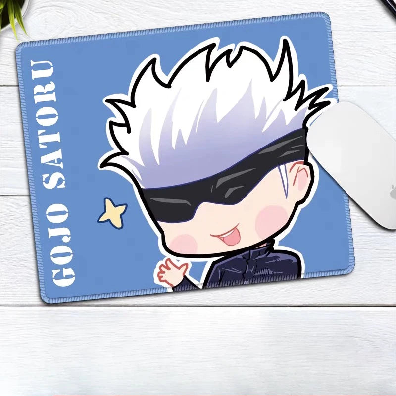 Premium Anime Jujutsu Kaisen Gojo Satoru Leather Mouse Pad Ryomen Sukuna Fushiguro Megumi E-sports Table Mat Small Keyboard Pad