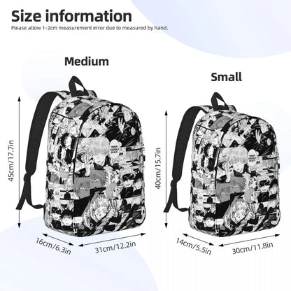 Sac à dos dessin animé Jujutsu Kaisen pour hommes et femmes, sac à dos tendance pour étudiants, randonnée, voyage, Satoru Gojo, sac à bandoulière pour l'extérieur