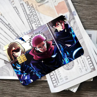 Cool Fashion Anime Popular Hot Top Jujutsu Kaisen Luxury Credit Card Film Debit Protect Bank Bus Card Sticker Skin