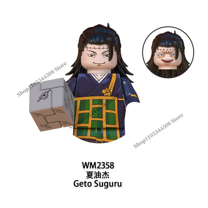 Jujutsu Kaisen MINI Puzzle Brick toys Makora Gojo Satoru Rogo Ryomen Sukuna Kugisaki Nobara Building Blocks Collection Gift