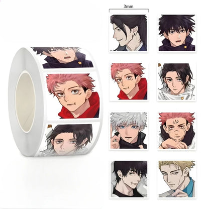 Lot de 500 autocollants Jujutsu Kaisen, personnages de dessin animé Kawaii, Gojo Satoru Itadori Yuji, image de tasse, coffre, autocollants décoratifs mignons