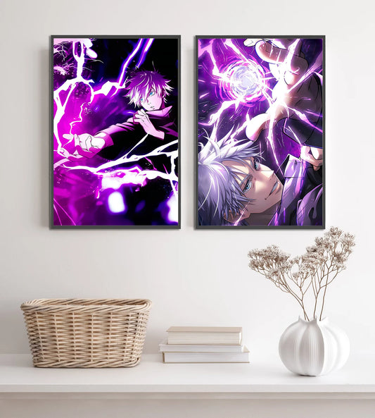 Jujutsu Kaisen Gojo Satoru Self-adhesive Poster Figures Home Decoration Anime Wallpaper Painting Wall Art Bedroom Cartoons Decor