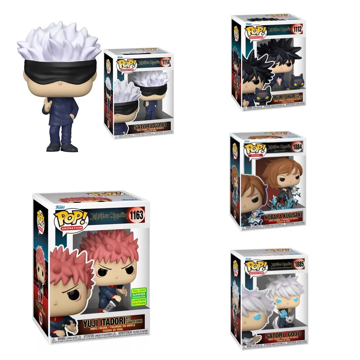 NEW FUNKO POP Jujutsu Kaisen Satoru Gojo Yuji Itadori Megumi Fushiguro Vinyl Figure Anime Collection Model Toy Fan Birthday Gift