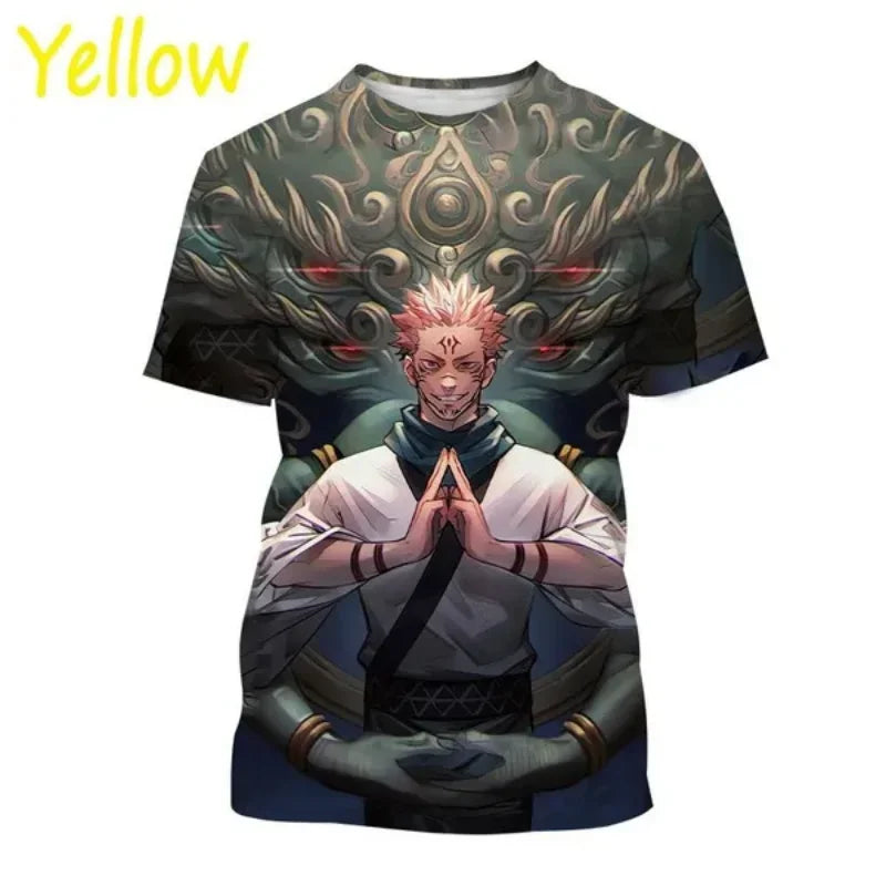 Gojo Satoru and Itadoru Yuji 3D Print T-shirt for Men, Jujutsu Kaiju Graphic Fashion Clothes - Jujutsu Kaisen Merch - Free Shipping Buy Now