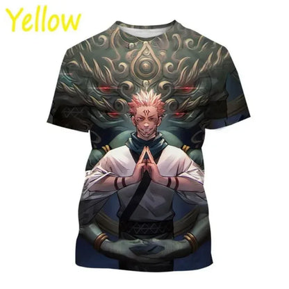 Gojo Satoru 3D Print T-shirt for Men and Itadoru Yuji, Jujutsu Kaiju Graphic Fashion Clothes - Jujutsu Kaisen Merch - Free Shipping Buy Now