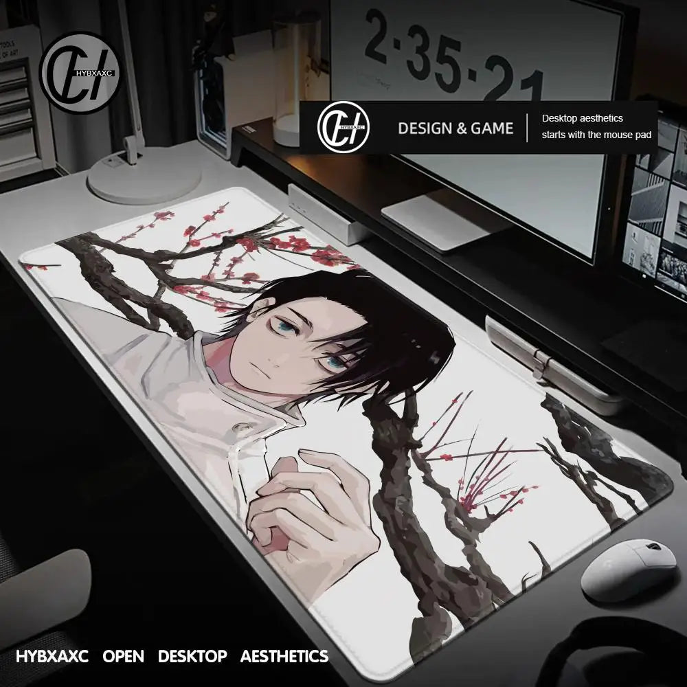 Anime Purple Mouse Pad HD XXL Yuta Okkotsu Gaming Keyboard Rug Laptop Jujutsu Kaisen Mousepad PC Gamer Cabinet Extended Desk Mat