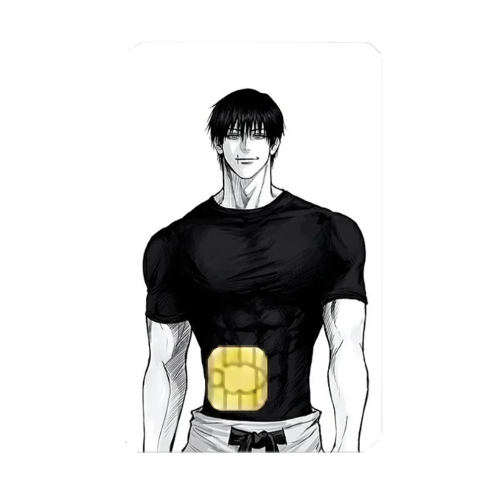 Toji Jujutsu Kaisen Fushiguro Stickers Cartoon Credit Visa Debit Bank Charge Card Bus Metro Waterproof Sticker Decal Decoration