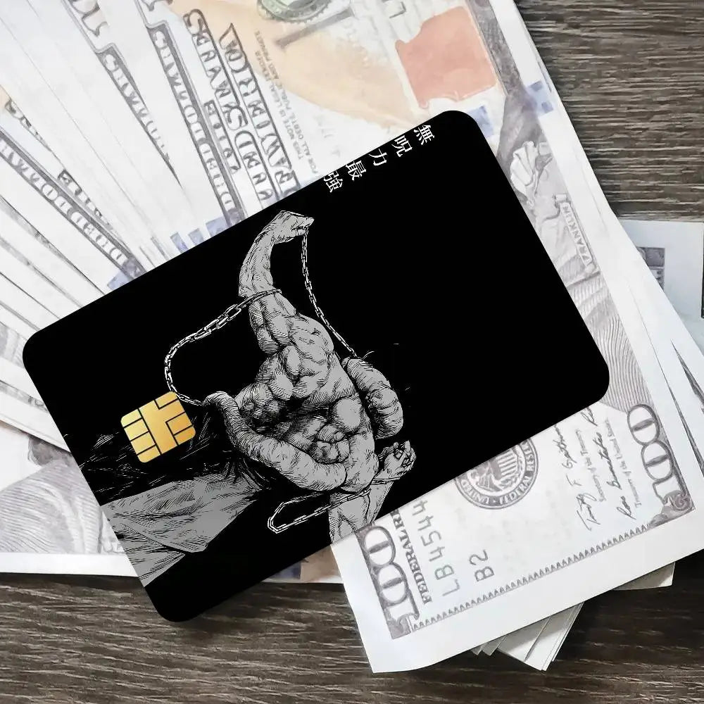 Cool Fashion Anime Popular Hot Top Jujutsu Kaisen Luxury Credit Card Film Debit Protect Bank Bus Card Sticker Skin