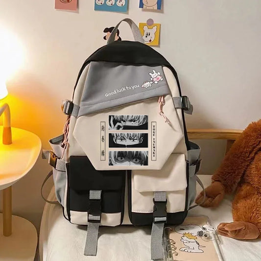 Sacs d'école Anime Jujutsu Kaisen Gojo Satoru Itadori Sukuna JJK Gojo Sensei Bookbag filles femmes sac à dos scolaire Rugzak