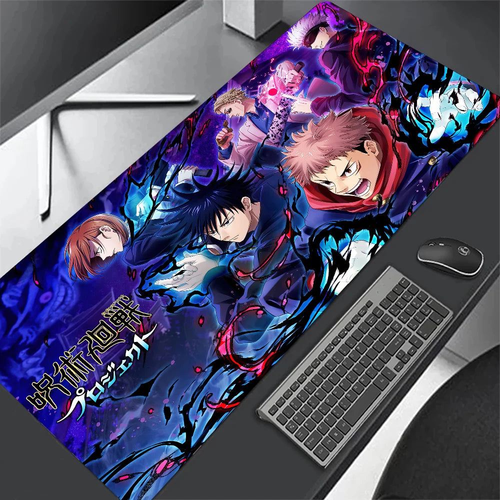 Jujutsu Kaisen XXL Mouse Pad Anime Gojo Satoru Large Gaming Mousepad Gamer Company Keyboard Mouse Mats Carpet Computer Desk Mat