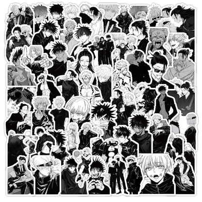 51-73pcs Set Jujutsu Kaisen Anime Itadori Yuji Gojo Satoru Geto Suguru Figures Cute Cartoon Diy Stickers Fans Peripheral Gift