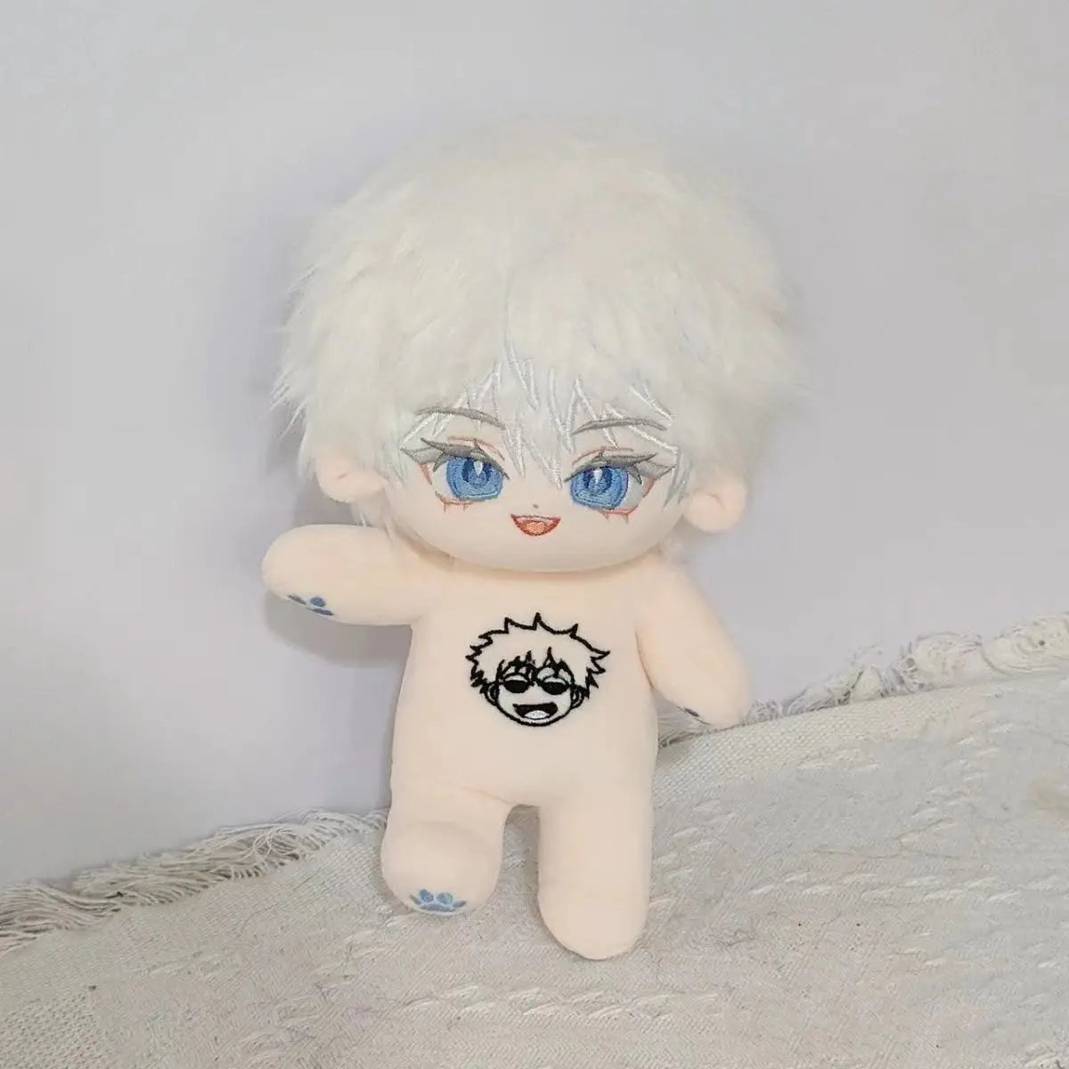 Stuffed Anime Jujutsu Kaisen Satoru Gojo 20cm Cute Cotton Doll Toys for Children Adults Plush Puppet Collectible Gift - Jujutsu Kaisen Merch - Free Shipping Buy Now
