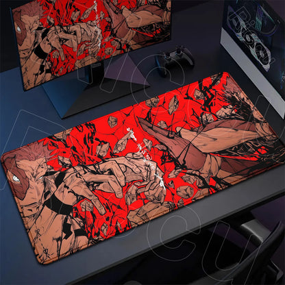 HD XXL Ryomen Sukuna 400x900mm Black Anime Jujutsu Kaisen Mouse Pad Gojo Satoru MousePad Computer Gaming PC Accessories Desk Mat