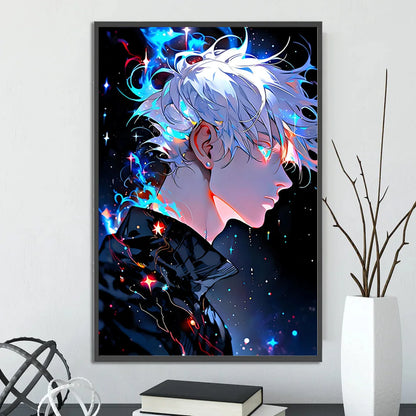 J-Jujutsu Gojo Satoru Self-adhesive Poster Painting Wall Art Bedroom Figures Home Decoration Cartoons Decor Anime Wallpaper