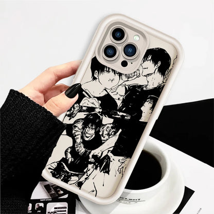 Coque de téléphone Jujutsu Kaisen Toji Cool Eye Ladder pour Apple iPhone 15 14 13 12 11 XS XR X Pro Max Plus Funda