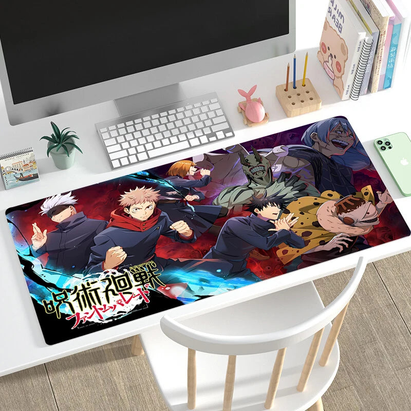 Mouse Pad Gamer Home HD Large Desk Mats Mouse Mat MousePads Jujutsu Kaisen Laptop Anti-slip Gamer Natural Rubber Carpet Mice Pad