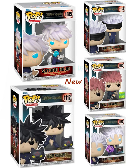 Funko Pop! Jujutsu Kaisen Megumi Fushiguro 1112# Yuji Itadori 1163# SATORU GOJO 1114# 1137# 1885# Model Ornaments Xmas Kid Gift