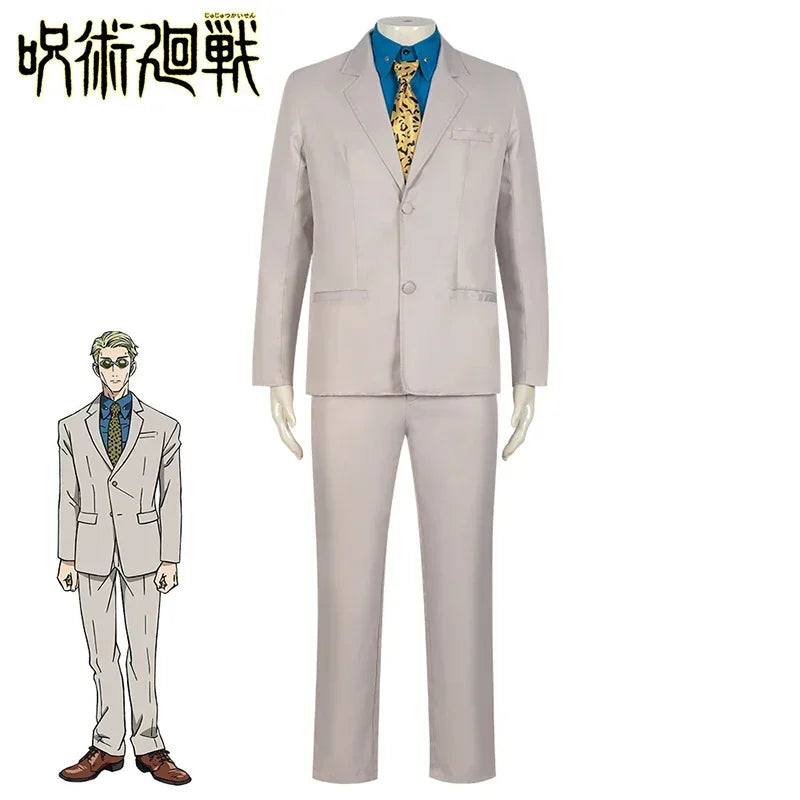 Anime Jujutsu Kaisen Nanami Kento Cosplay Costume Suit Coat Shirt Pants Wig Uniform For Men Carnival Performance Party Role Play - Jujutsu Kaisen Merch - Free Shipping Buy Now