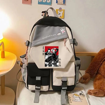 Sacs d'école Anime Jujutsu Kaisen Gojo Satoru Itadori Sukuna JJK Gojo Sensei Bookbag filles femmes sac à dos scolaire Rugzak