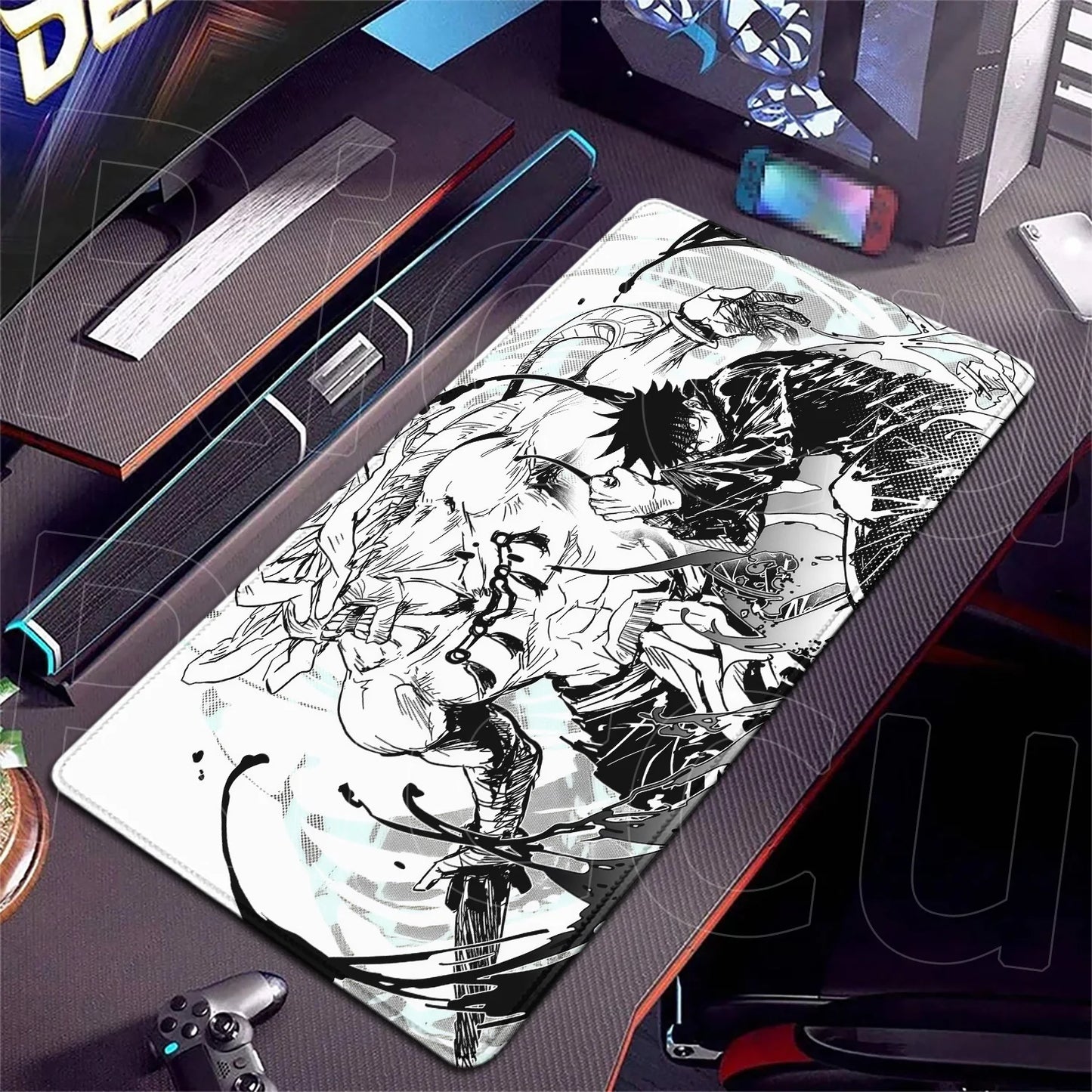 HD XXL Ryomen Sukuna 400x900mm Black Anime Jujutsu Kaisen Mouse Pad Gojo Satoru MousePad Computer Gaming PC Accessories Desk Mat