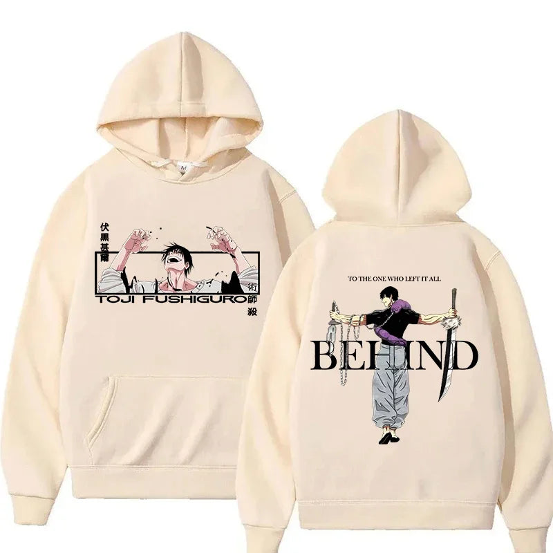 Jujutsu Kaisen-Anime Hoodies for Men and Women Fushiguro Toji Sleeve Hooded Jersey Gothic Hoodies Hip Hop Style Casual Clothing - Jujutsu Kaisen Merch - Free Shipping Buy Now