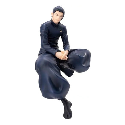 Satoru Gojo Statue Jujutsu Kaisen Figure Geto Suguru Sitting Posture Action Figures Prison Realm Anime Model Pvc Ornament Toys - Jujutsu Kaisen Merch - Free Shipping Buy Now