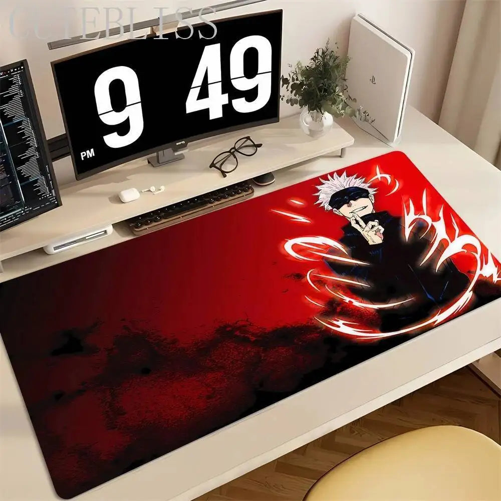 Hot Anime Jujutsu Kaisen Large Mouse Pad Ryomen Sukuna MousePads Computer Gaming Peripheral Accessories Desk Mat XXL 40x90CM
