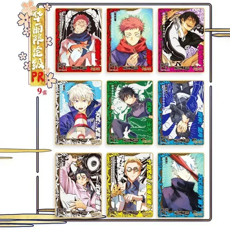 Carte Jujutsu Kaisen Gojo Satoru Fushiguro Megumi Itadori Yuji Warlock, carte de théâtre comique SKP NP, carte de Collection, jouet cadeau pour enfant